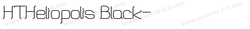 HTHeliopolis Black字体转换